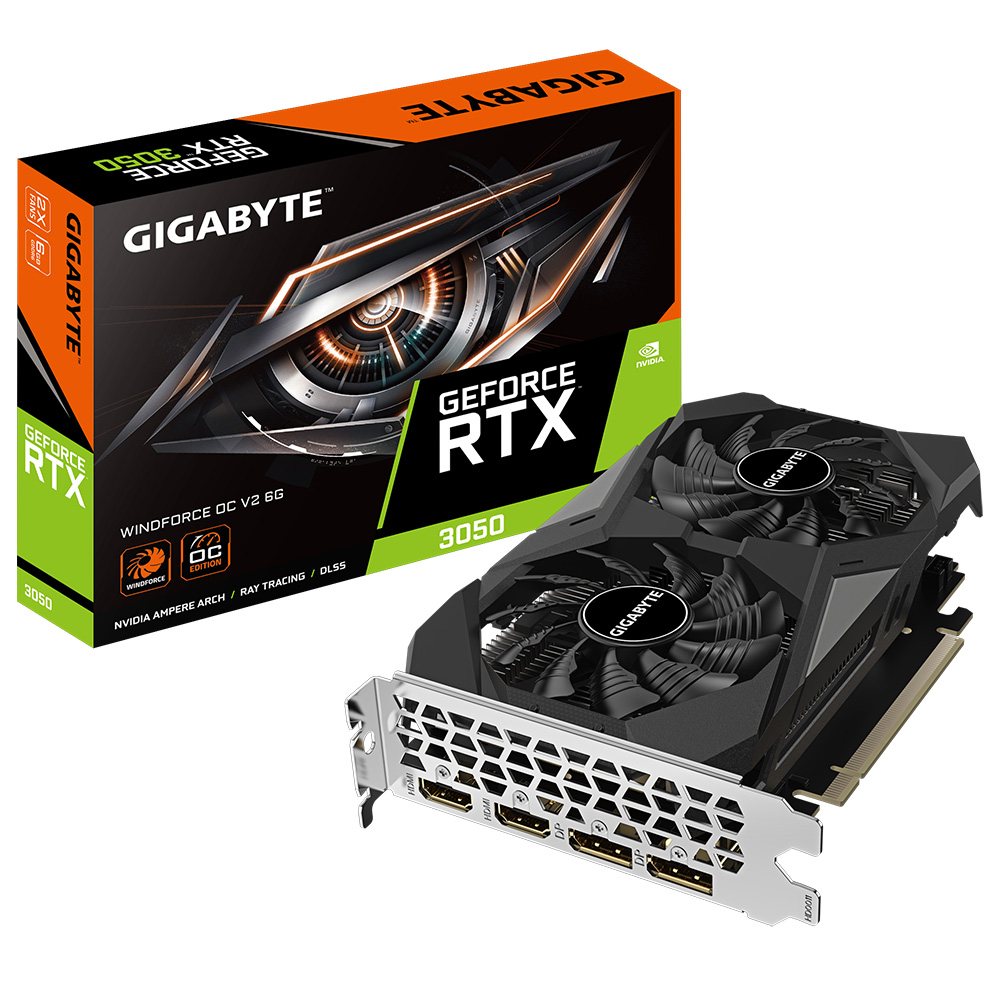 【蝦皮直營】技嘉 GeForce RTX 3050 WINDFORCE OC V2 6G 顯示卡