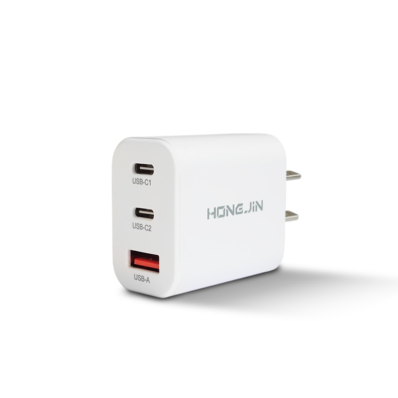 【蝦皮直營】宏晉 33W三孔氮化鎵充電器 USB A+Type C PD QC 快充 充電頭 快充頭 蘋果 安卓