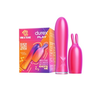 【蝦皮直營】Durex 杜蕾斯 二合一兔耳震動按摩棒1入 (情趣用品) 震動棒 自慰棒 情趣玩具 成人用品
