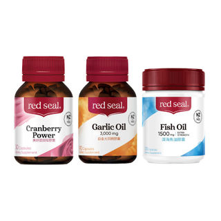 【蝦皮直營】red seal 紅印美妍蔓越莓膠囊/白金大蒜精膠囊/深海魚油膠囊 Omega-3 EPA DHA 紐西蘭