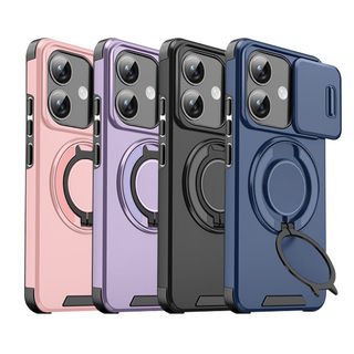 【蝦皮直營】OPPO 推窗旋轉支架殼 磁吸 手機殼 保護殼 適用14/15/Find X9/Reno/A5/A6X 指環