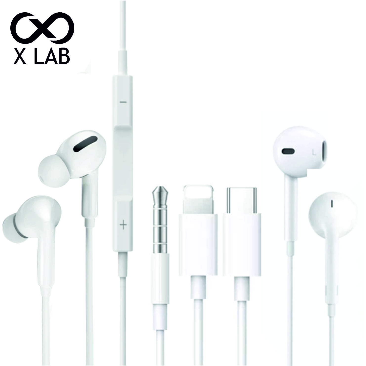 【蝦皮直營】X.LAB 線控有線耳機麥克風 立體聲/重低音 適用 iPhone/蘋果/安卓 Type C 耳機 通話