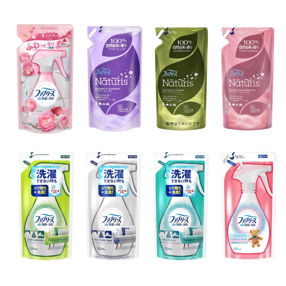 【蝦皮直營】日本 P&G 風倍清 W雙效 織物除臭噴霧 補充包 320ml 640ml
