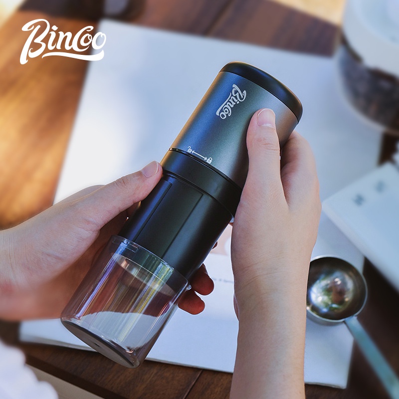 【開心咖啡 免運】新款Bincoo咖啡豆研磨機CNC420鋼芯電動磨豆機手磨咖啡機自動研磨器 YU9G
