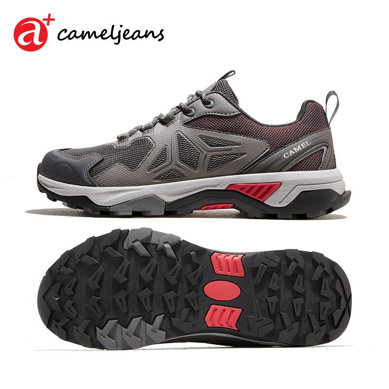 Cameljeans 男士運動鞋低幫休閒鞋防滑耐磨透氣戶外登山鞋
