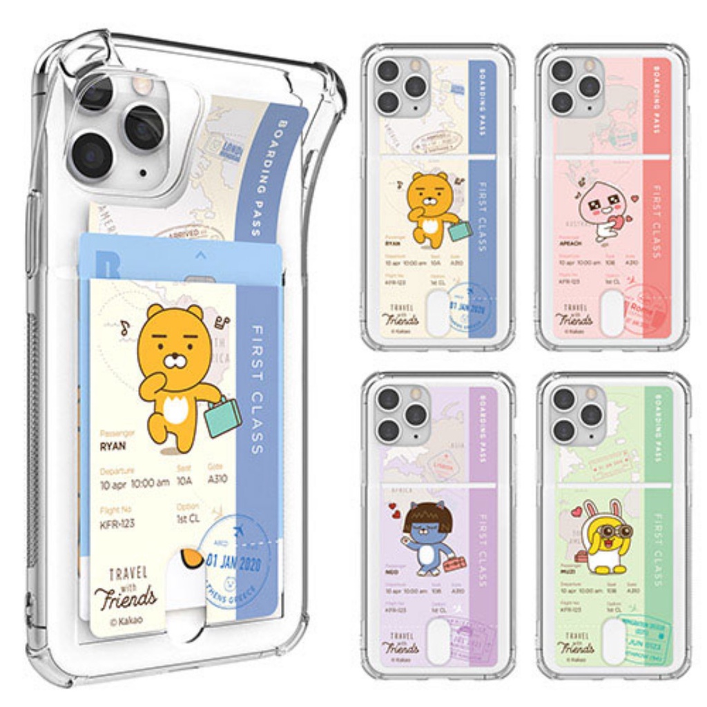 韓國 旅行 防震 Card Holder 手機殼 Kakao Friends│iPhone 14 Samsung S23