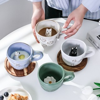 【開發票】簡約北歐陶瓷ins風馬克杯 日式創意個性飲水杯子粗陶咖啡杯