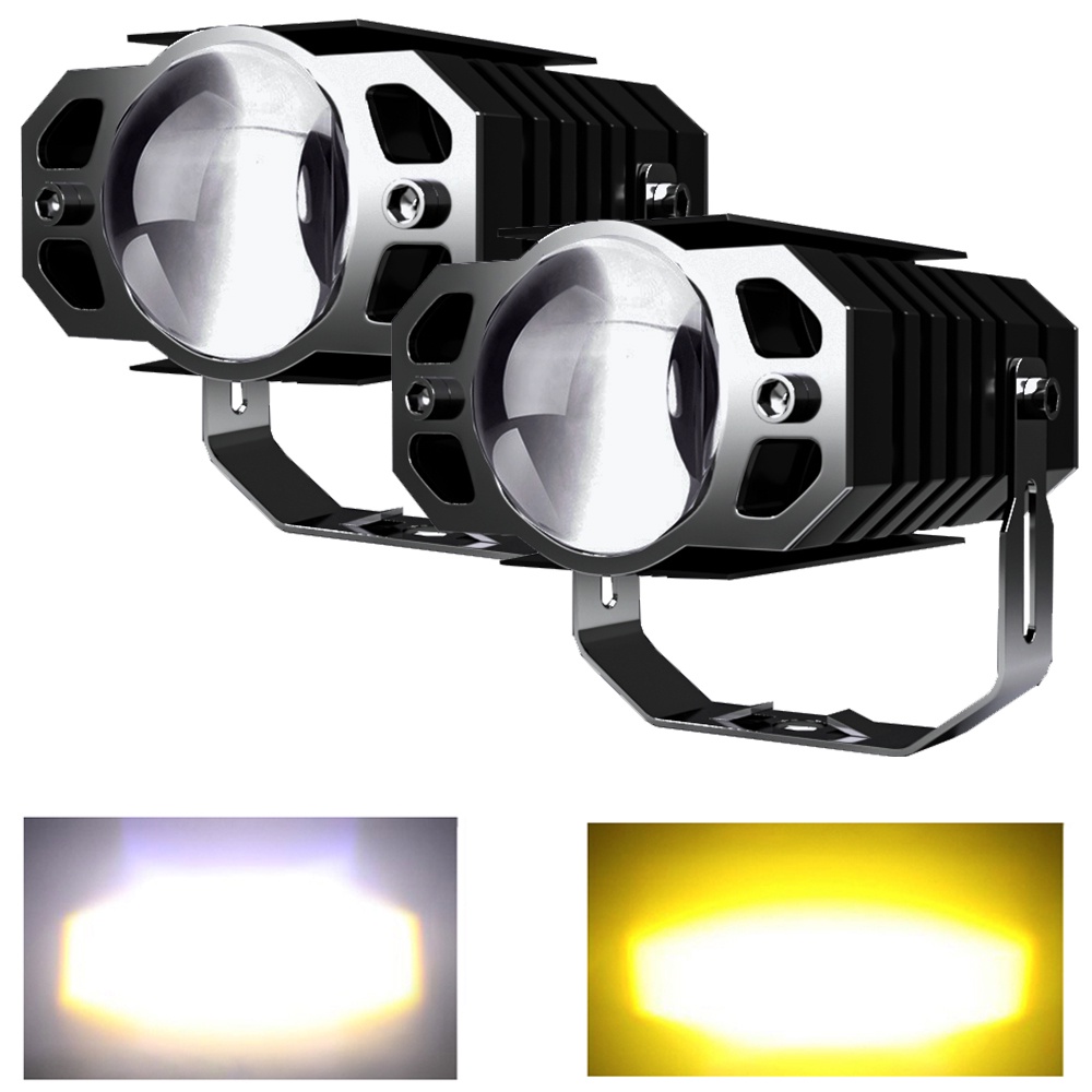 用於汽車/摩托車的 LED 燈防水燈電動車頭燈霧燈條 12V-80V 30W 投影儀投影機鏡頭聚光燈