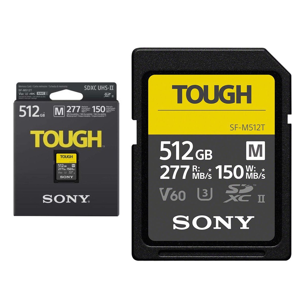 索尼Sony 512GB SF-M Tough Series 極堅固 UHS-II SDXC 相機用記憶卡(平行進口)