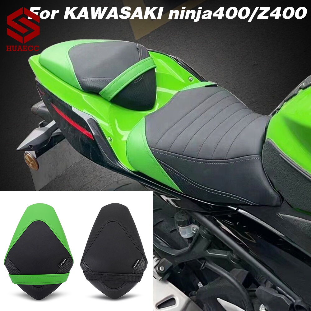 摩托車 NINJA400 PU 皮革座套防水坐墊適用於川崎忍者 400 Z400 2018 2019 2020 2021