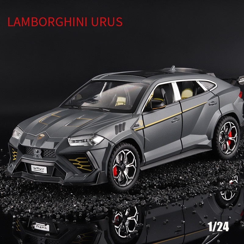 1:24蘭博基尼urus SUV合金車模聲光迴力收藏壓鑄車汽車玩具