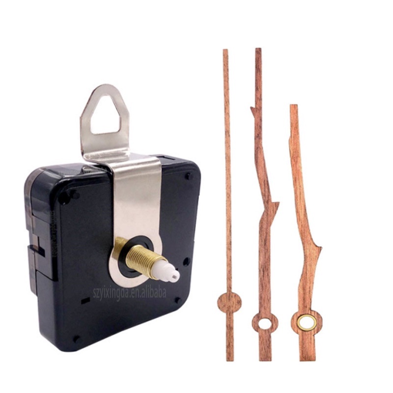 4 種木製指針 DIY 時鐘機芯套件胡桃木牆壁靜音針適用於 40cm