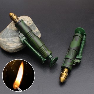 😍臺灣出貨😍防風打火機造型打火機LD迫擊炮迷彩萬次火柴打火機擺件煤油瓦斯打火機客製化打火機男友禮物