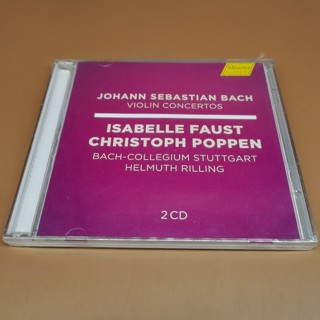 全新正版 巴赫小提琴協奏曲 Isabelle Faust 弗斯特 Poppen 2CD 正版未拆封
