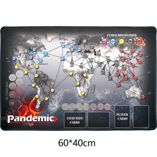 瘟疫危機Pandemic桌遊遊戲墊桌布滑鼠墊橡膠墊防水防滑-as0308