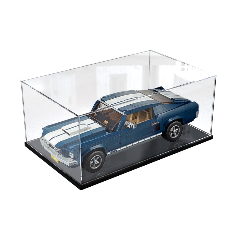 現貨 展示盒適用樂高積木福特GT野馬10265模型收納盒拼裝防塵盒透明罩