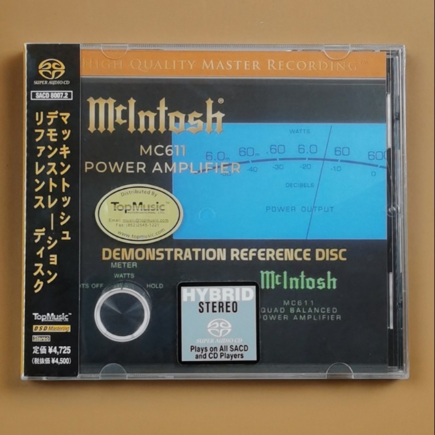 全新正版 麥景圖終極試音天碟 MCINTOSH MC611 POWER AMPLIFIFIER cd 正版未拆封