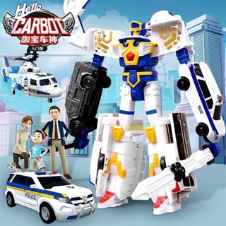 咖寶車神玩具變形汽車戰神救援特警巨人合體變形機器人玩具2724