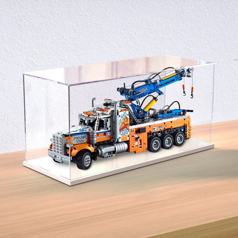 現貨 透明展示盒適用樂高42128重型拖車積木模型亞克力防塵收納盒