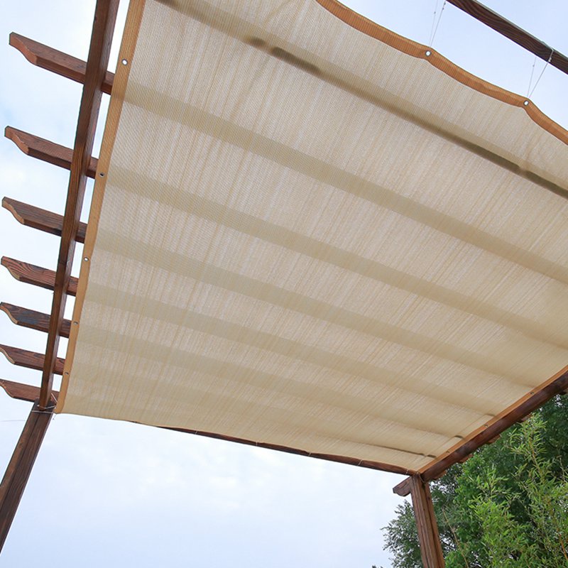 1m*1.5m 米色遮陽帆家用花園遮陽篷戶外保護罩遮陽篷方形露台玻璃屋