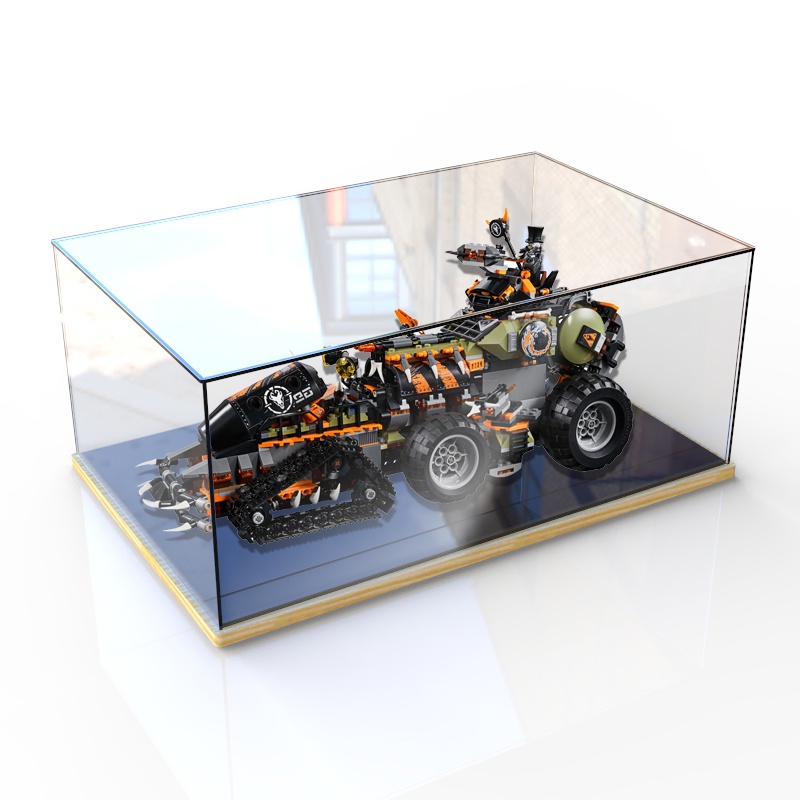 現貨 樂高70654亞克力展示盒重型捕龍卡車透明積木玩具手辦防塵罩