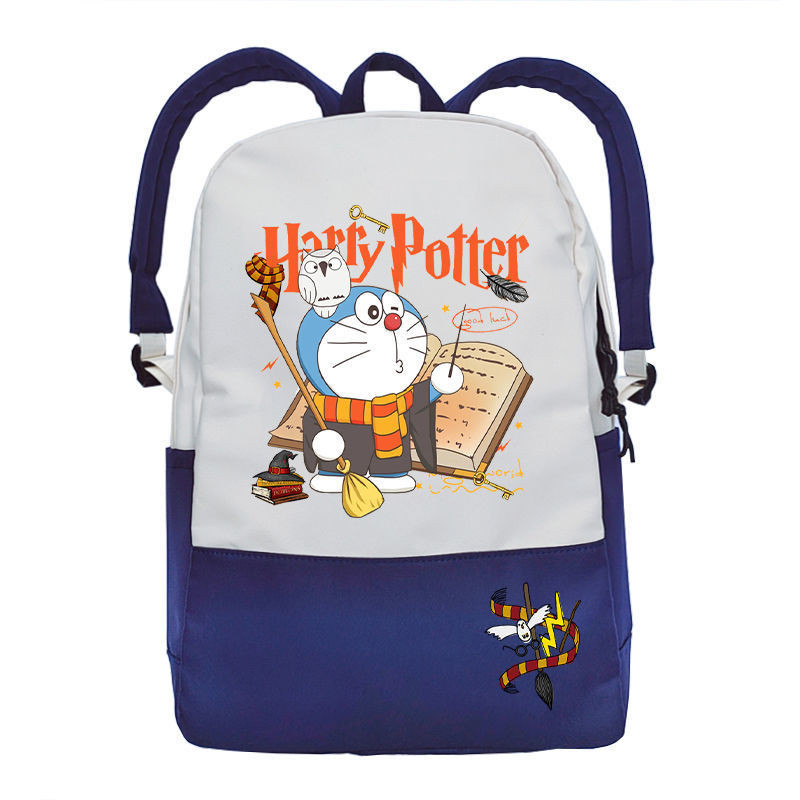 【熱銷】卡通哈利波特哆啦A夢機器貓學生書包超萌日系上課後背包男女背包 戶外出行裝東西後背包 生日禮物