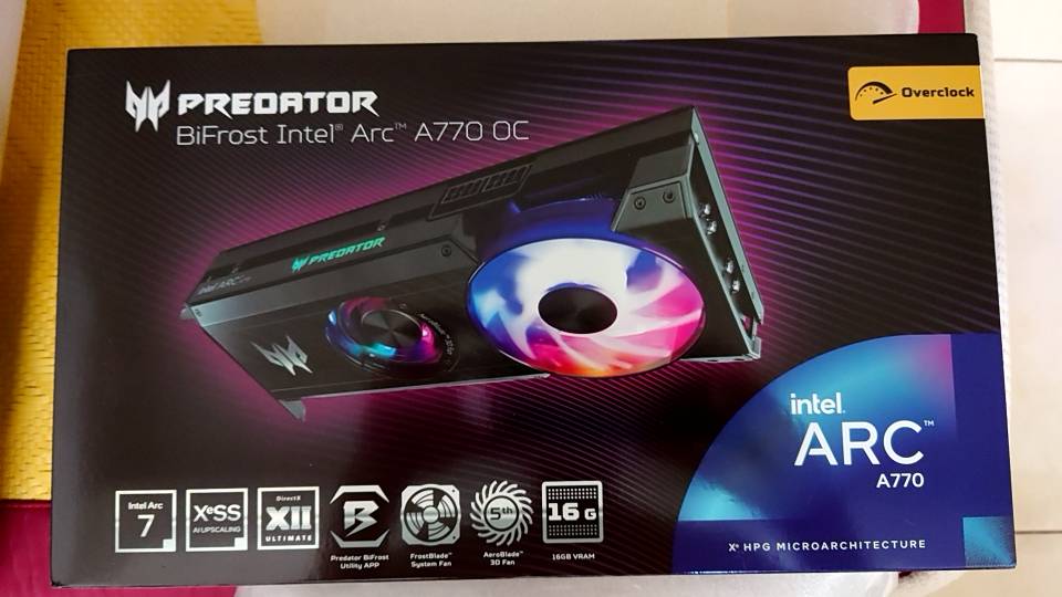Acer宏碁Predator Arc A770 16G Predator冷卻/VGA顯示卡/原價屋| 蝦皮購物