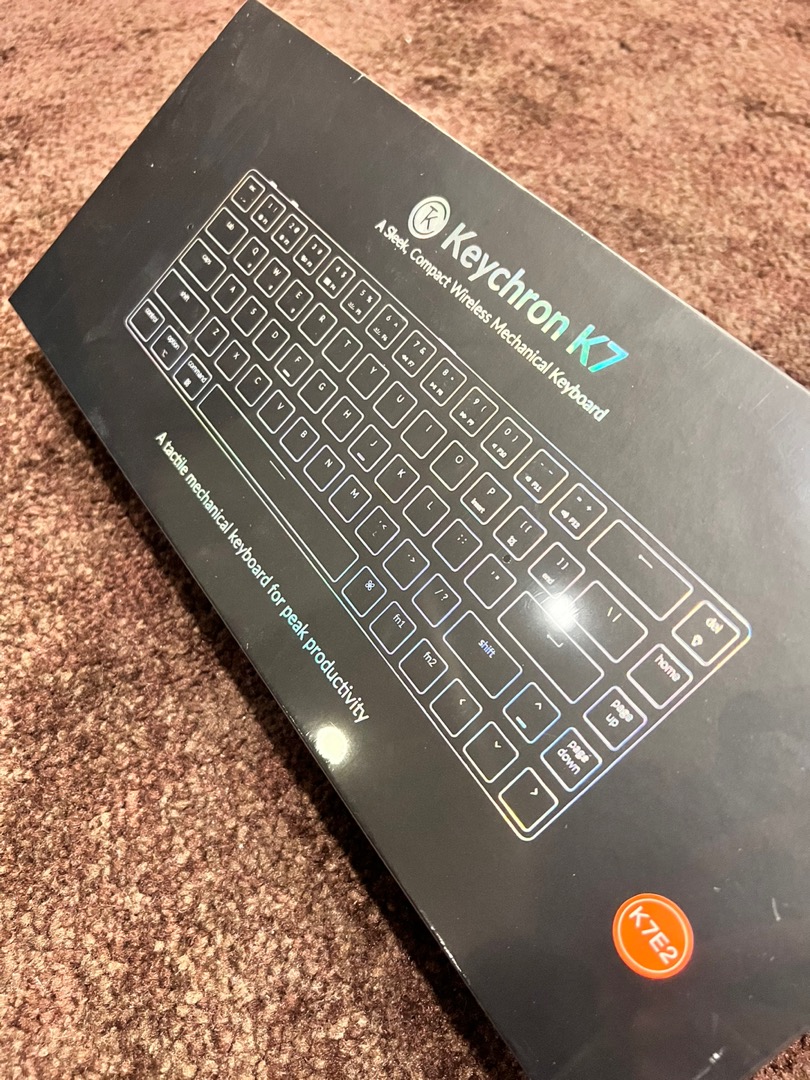 着後レビューでKeychron K7 US配列(K7G3) gateron 茶軸 タブレット