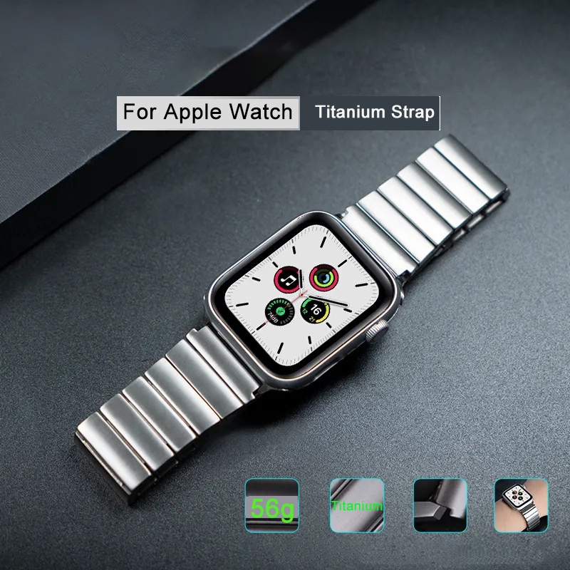 超輕APPLE WATCH鈦帶 適用蘋果手錶 原裝扣鈦鋼帶 Ultra 8代 7 6 49mm 45 44男士錶帶