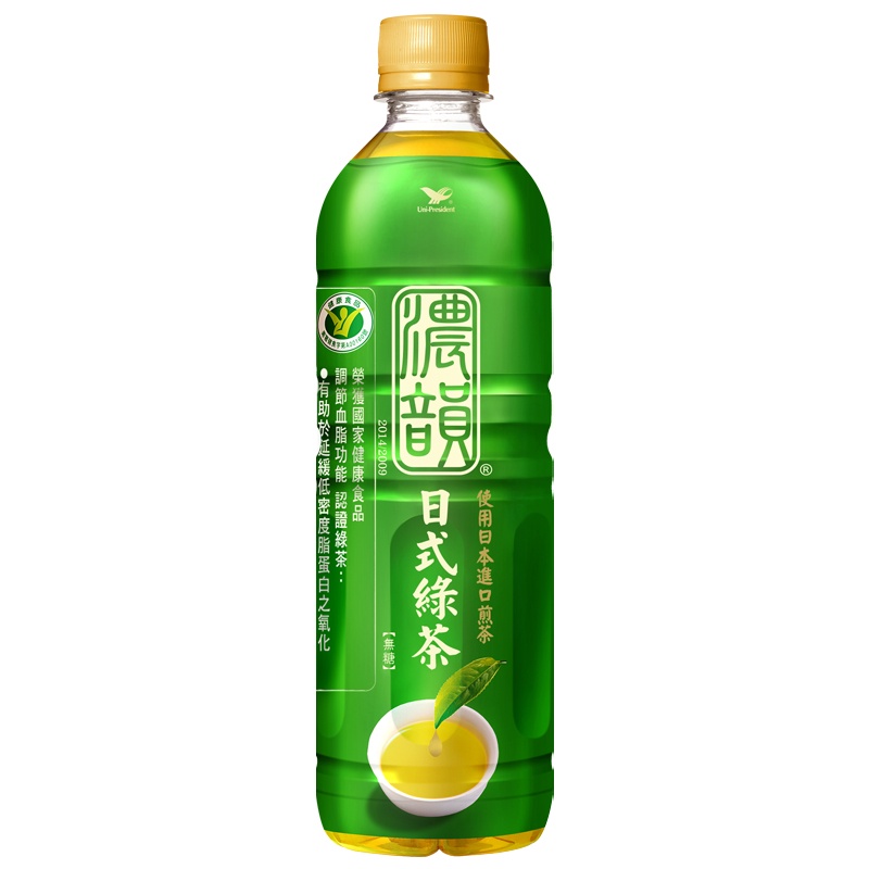 統一 濃韻日式綠茶 600ml【家樂福】