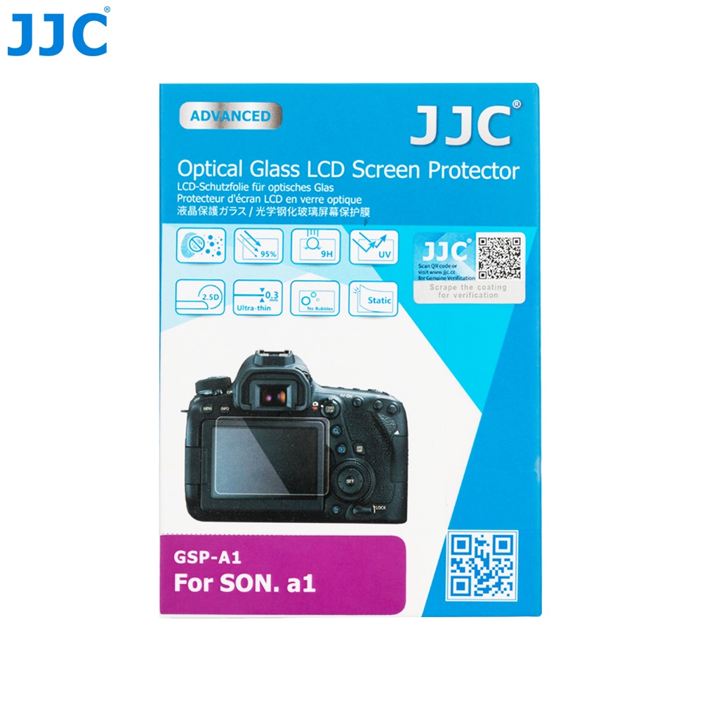 JJC 高清強化玻璃相機螢幕保護貼 Sony A1 ZVE10 ZV1II ZV1F FX30 FX3  適用防指紋貼膜