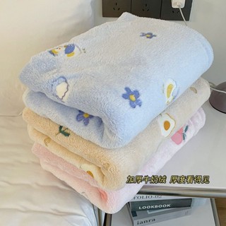 ✨【好多魚】毛毯蓋被辦公室午睡毯空調被子秋冬珊瑚絨小毯子蓋毯學生宿舍床單
