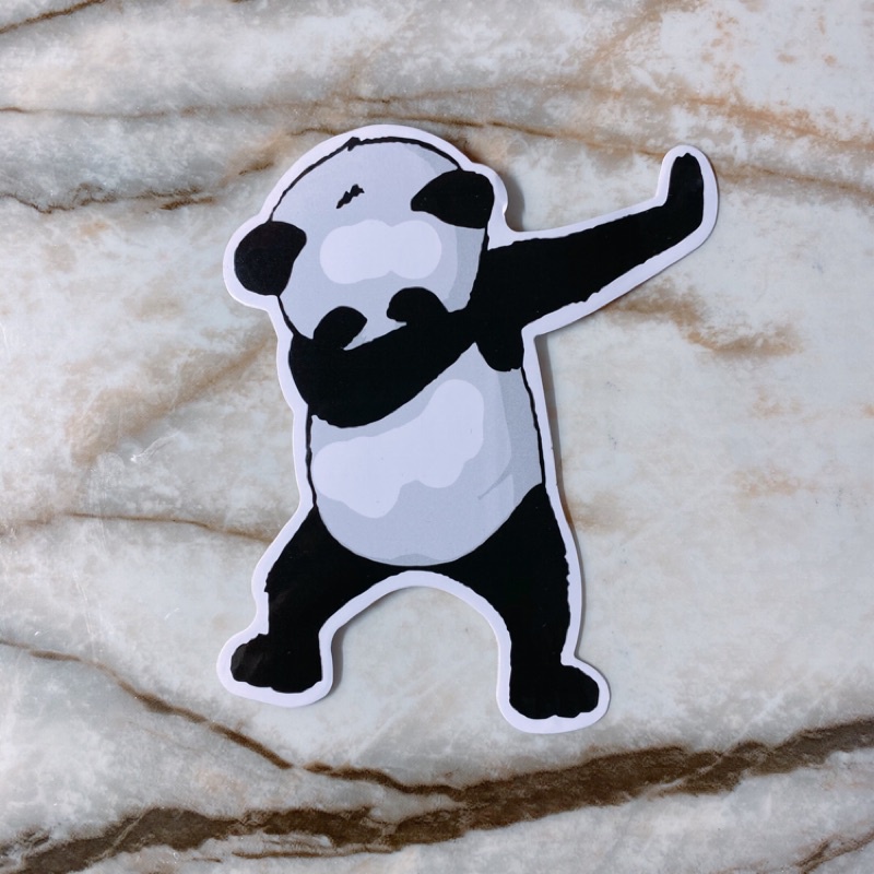 💜單張‼️熊貓💜防水貼紙 貼紙 行李箱 安全帽 筆電 惡搞 潮流