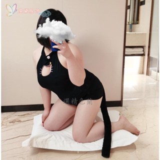 ✨滿188出貨✨40-80公斤可穿 大碼情趣角色服 cosplay變裝 貓女郎誘惑睡衣 胸部鏤空 可愛情趣內衣 派對角