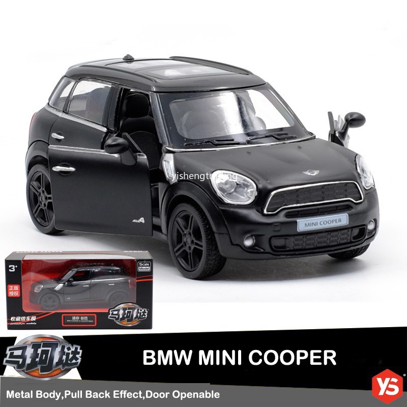 ✨門市現貨✨汽車模型 1:36 寶馬迷你 BMW Mini Cooper 合金車模迴力車