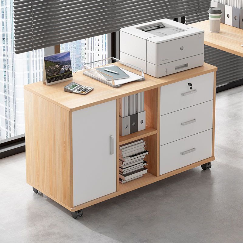 辦公室檔櫃資料櫃桌下可移動多層抽屜儲物櫃落地式矮櫃檔案櫃子收納櫃