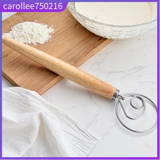13Inch Stainless Steel Dough Whisk With Oak Wooden Handle/Mi