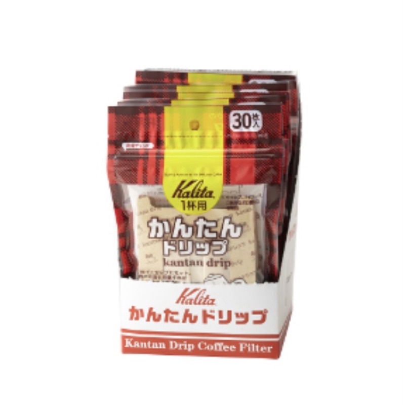 【日本Kalita】掛耳濾袋(30入) 最少買一盒(6袋)攜帶式掛耳濾紙 最新撐挺設計 不接觸到咖啡 風味乾淨 日本製