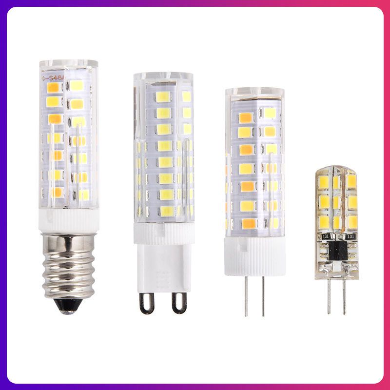 G9水晶燈 G9小燈泡G4兩針腳LED高壓220v低壓12V鹵素節能替換燈珠插口光源