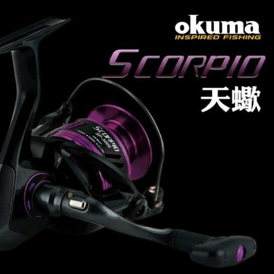 《廣成釣具》寶熊免運【天蠍座 捲線器】天蠍 OKUMA  Spinning SCORPIO 紡車捲線器 紫色 5BB