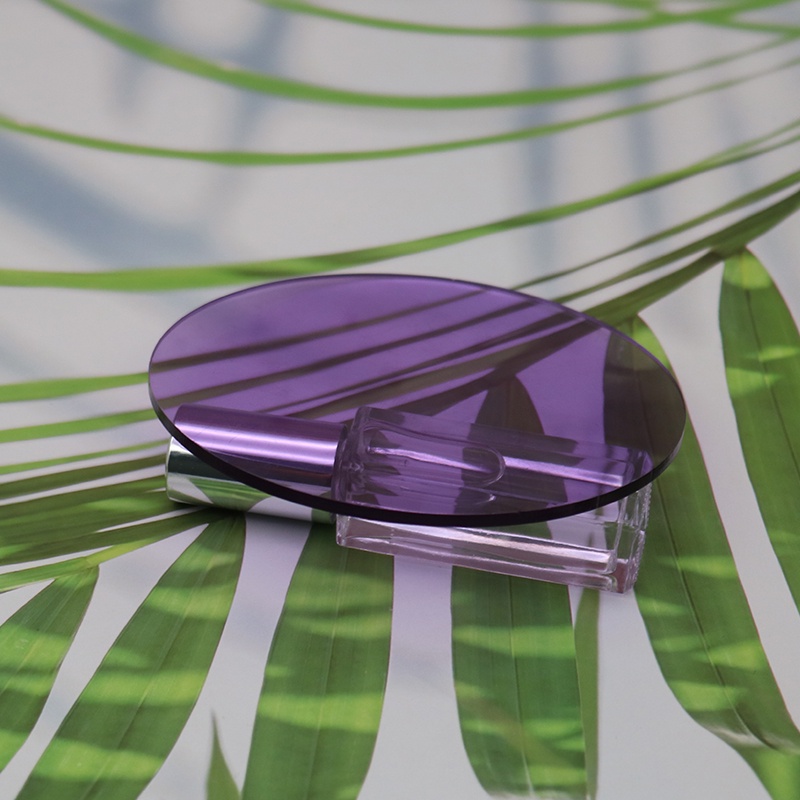壓克力板 壓克力 各尺寸 客製化 彩色壓克力板 淺紫色透明亞克力板淡紫有機玻璃裝飾板定制圖案圓形diy手工材料