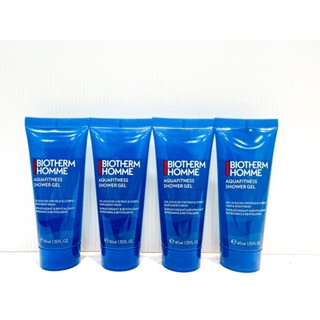 碧兒泉Biotherm 海洋勁量全效沐浴膠40ml 外出旅行組小物臺灣專櫃貨源含中文標