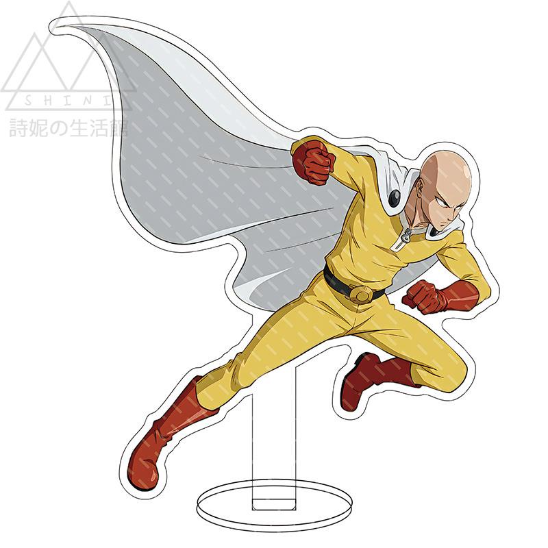 免運  一拳超人 站牌 動漫大立牌 埼玉杰諾斯 爆破龍卷 餓狼 埼玉 亞克力擺件 立牌 二次元 動漫周邊 手辦