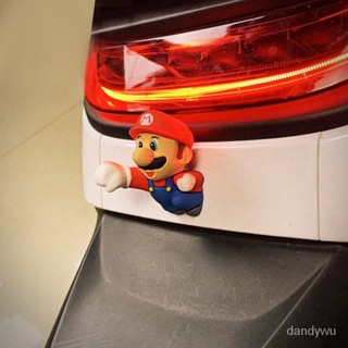 【優選精品】電動車3D立體車貼馬裡奧外內飾摩托車小牛電瓶車改裝個性配件車飾ins日韓風 XOCX