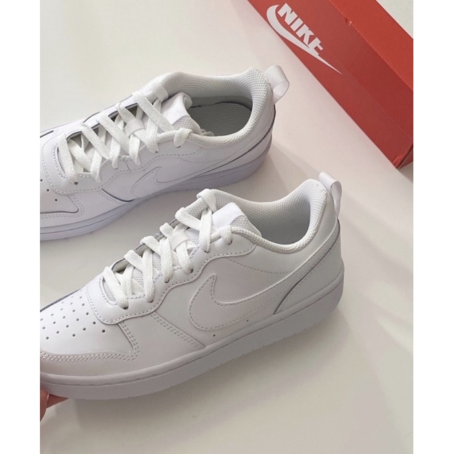 [全新] NIKE COURT BOROUGH LOW 2 GS 全白 白 大童鞋 BQ5448-100