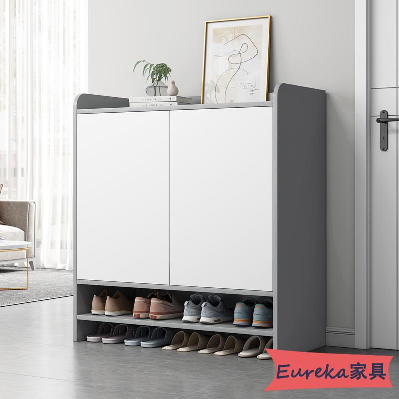 🏪Eureka家居舘🏪實木【免運】小戶型鞋柜家用進門口外2022新款入戶陽臺門廳儲物柜現代簡約鞋架