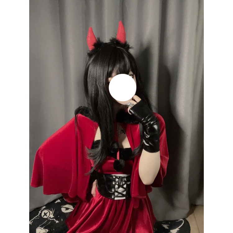 [cosplay道具服裝]性感圣誕節服裝純欲制服小惡魔cosplay性感女仆兔女郎舞臺演出服 性感制服 情趣短裙 酒吧跳