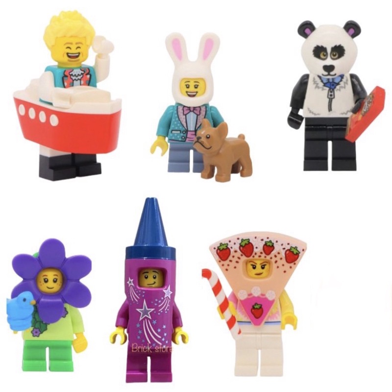 LEGO 樂高 BAM 新版人偶 船長 兔裝人 熊貓人 花朵人 蠟筆人 草莓蛋糕人 現貨
