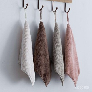 💖臺灣優品💖【四條裝】菠蘿格兒童護膚小方巾洗臉擦手小手帕嬰兒小毛巾加厚毛巾不掉毛掛式擦手巾柔軟口水巾手帕💋熱賣精品💋