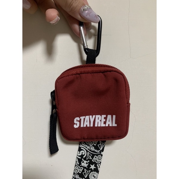 香港代購 絕版 Stayreal 都會行者吊掛包 紅 零錢包 耳機包 AirPods包